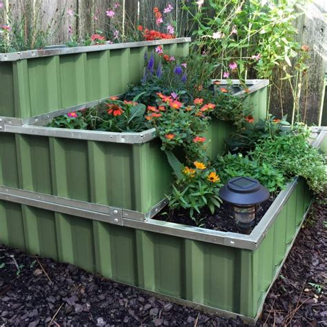 galvanized metal planter boxes|galvanized steel containers for gardening.